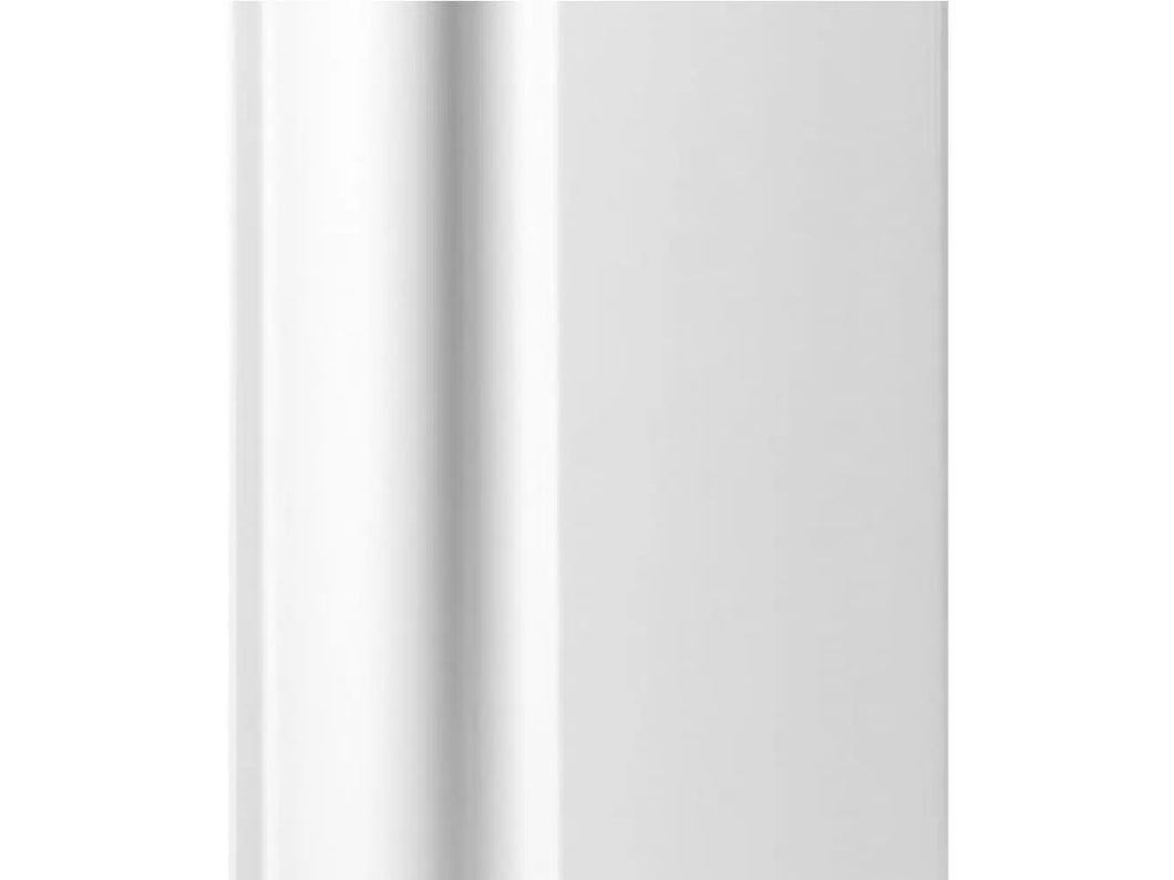 2.9m White PVC Ogee Waterproof Skirting Board 100mm - Ideal when using Shower wall - This skirting board can be used in all rooms.