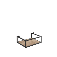 Load image into Gallery viewer, Scudo Ambience 600mm Wall Hung LED Cabinet Vanity & Basin - Rustic Oak