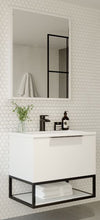 Load image into Gallery viewer, Scudo Ambience 800mm Wall Hung LED Cabinet Vanity, Basin, Mirror, Frame & Tallboy - Matt White
