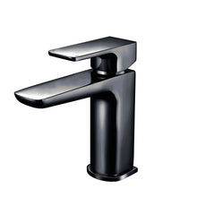 Load image into Gallery viewer, Full Bathroom Package: 1700 L Shape Bath - Vanity, Black Basin, Taps, WC - Black.