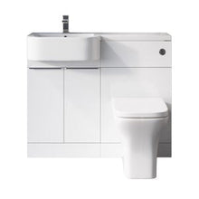 Load image into Gallery viewer, 1000mm Carlo Combination Bathroom Furniture Polymarble Vanity Basin  - White
