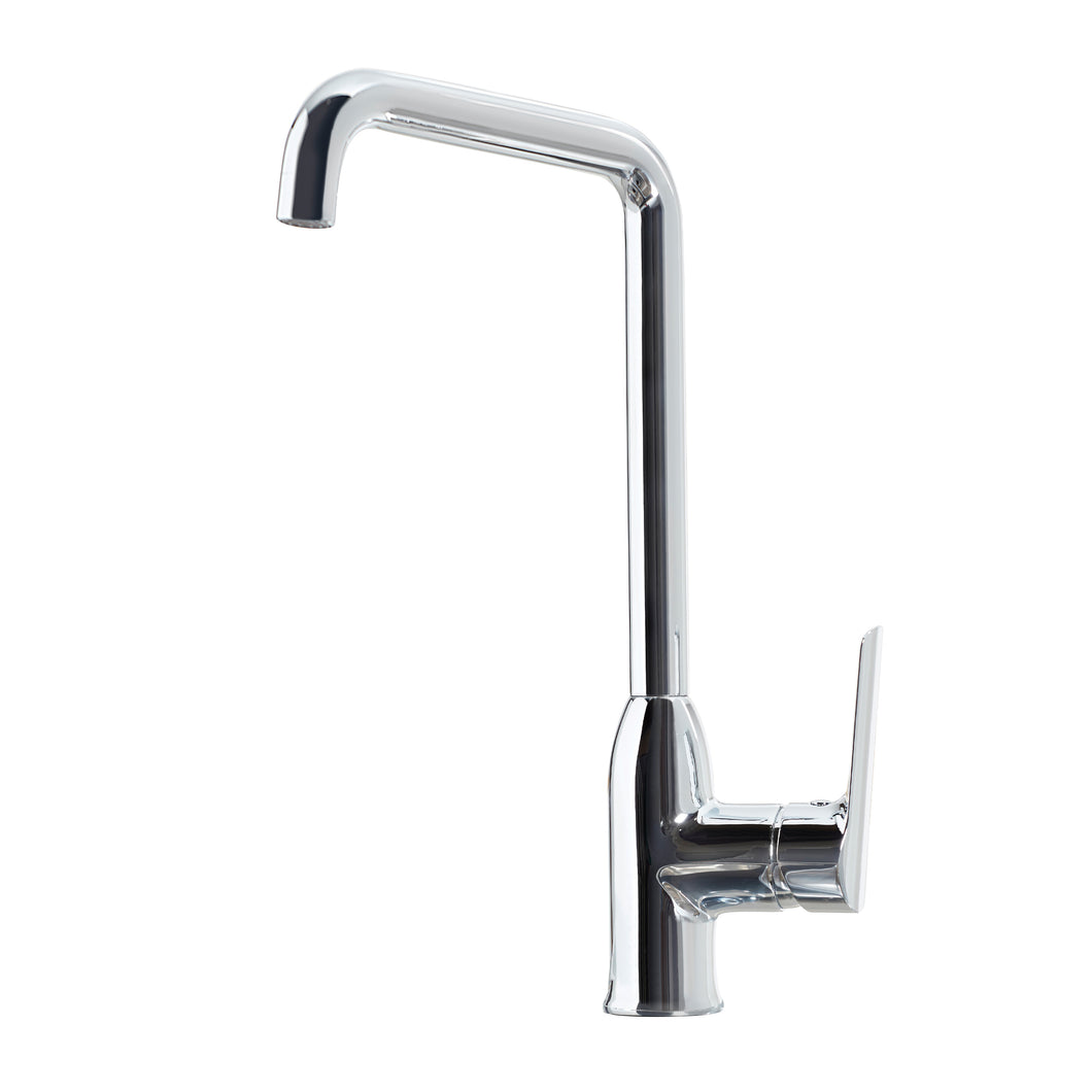 Vares-A 'Francesco' Chrome Single Lever Square Neck Monobloc Kitchen Sink Taps