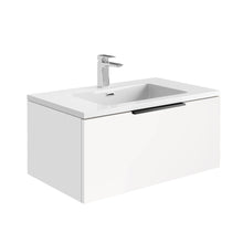 Load image into Gallery viewer, Ambience 800mm Wall Hung LED Cabinet Vanity & Basin - Matt White