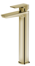 Load image into Gallery viewer, Scudo Muro Brushed Brass Bathroom Taps Mono Basin Taps, Bath Filler or Bath Shower Mixer