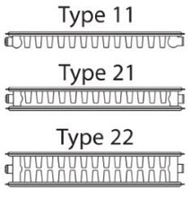 Load image into Gallery viewer, VaresA BTU's 3712* 600mm x 600 Wide Double Panel Radiators Type 21 Premium Steel, Free TRV & Lockshield - White