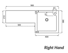 Load image into Gallery viewer, Complete Combination Set: Lili 900mm L Shape Furniture Pack Bathroom Unit, Basin, BTW Pan, Cistern Pack, Chrome Tap - Gloss White