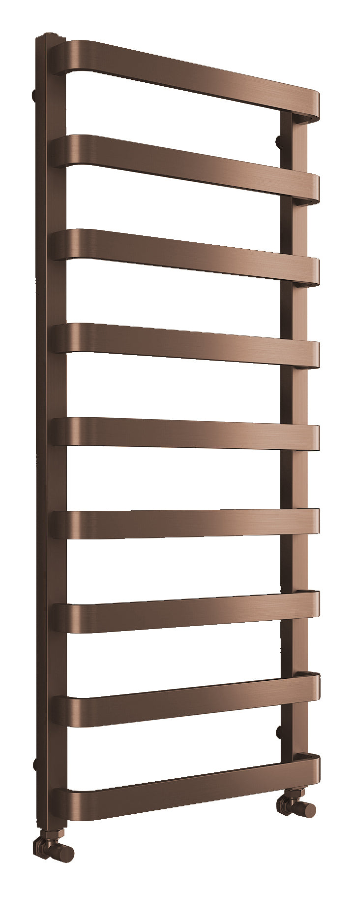 VaresA Mayfair Designer Bathroom Towel Warmers/Valves 1200 x 500mm BTU's 1352 - Brushed Bronze