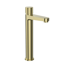 Load image into Gallery viewer, Desire Bathroom Fluted Tall Mono Lever Basin Taps - Brushed Brass
