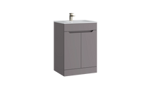 Load image into Gallery viewer, Geo 600mm 2 Door Handless Floor Standing Unit Slate Grey - Slate Dust Grey
