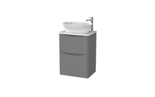 Load image into Gallery viewer, Aragon 600mm Bathroom Floor Cabinet with Countertop. 2 Drawer Soft Close - Dust Grey
