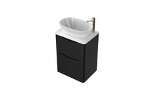 Load image into Gallery viewer, Aragon 600mm Floor Cabinet with Countertop. 2 Drawer Soft Close - Matt Black
