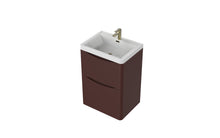 Load image into Gallery viewer, Aragon 600mm Floor Cabinet with Basin. 2 Drawer Soft Close - Rustic Earth
