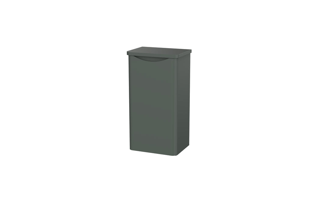 Aragon 400mm Handless 775mm Bathroom Cabinet - Floor/Wall Hung Smallboy - Emerald Grey