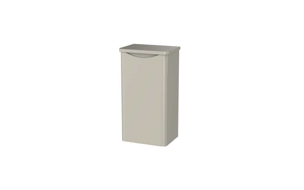 Aragon 400mm Handless 775mm Bathroom Cabinet - Floor/Wall Hung Smallboy - Gloss Mushroom