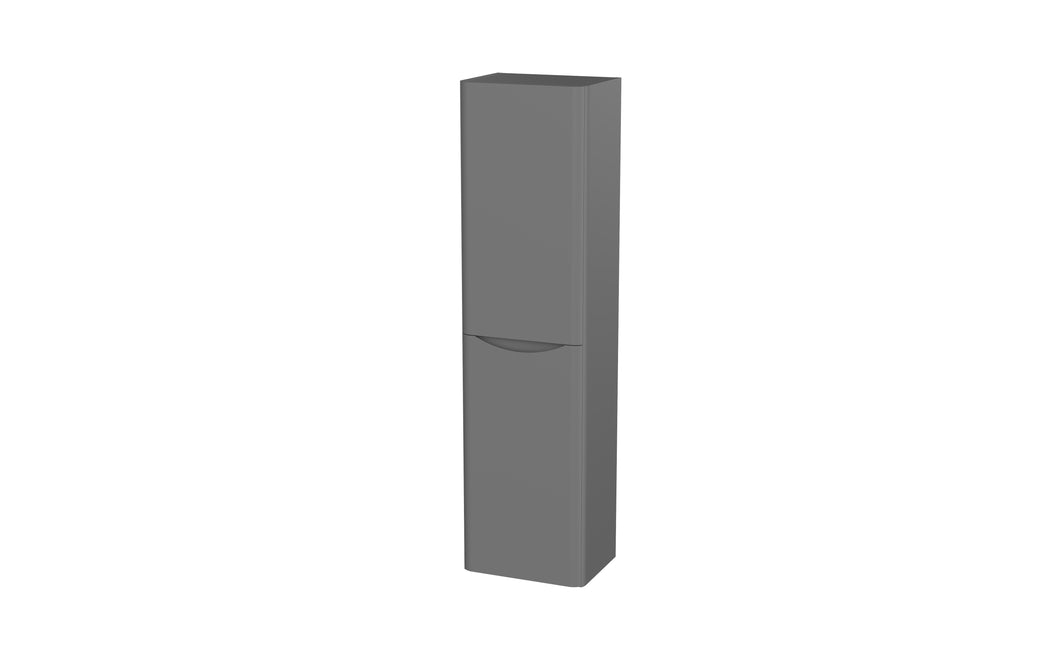 Aragon 400mm Handless 1500mm Bathroom Cabinet - Wall Hung Tallboy - Dust Grey