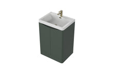 Load image into Gallery viewer, Aragon 600mm Bathroom Floor Cabinet 2 Door Soft Close with Basin  - Emerald Green
