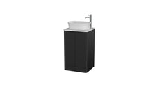 Load image into Gallery viewer, Aragon 500mm Bathroom Floor Cabinet 2 Door Soft Close with Countertop  - Matt Black
