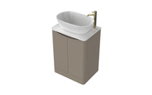 Load image into Gallery viewer, Aragon 600mm Bathroom Floor Cabinet 2 Door Soft Close with Countertop  - Matt Stone
