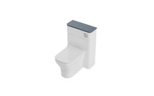 Load image into Gallery viewer, Aragon 500mm Floor Standing WC Furniture Toilet Unit - Matt White - Heritage Blue
