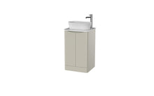 Load image into Gallery viewer, Aragon 500mm Bathroom Floor Cabinet 2 Door Soft Close with Countertop  - Gloss Mushroom

