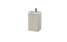 Load image into Gallery viewer, Aragon 500mm Bathroom Floor Cabinet 2 Door Soft Close with Basin  - Gloss Mushroom
