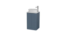 Load image into Gallery viewer, Aragon 500mm Bathroom Floor Cabinet 2 Door Soft Close with Countertop  - Heritage Blue
