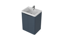 Load image into Gallery viewer, Aragon 600mm Bathroom Floor Cabinet 2 Door Soft Close with Basin  - Heritage Blue
