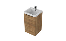 Load image into Gallery viewer, Aragon 500mm Bathroom Floor Cabinet 2 Door Soft Close with Basin  - Driftwood Oak
