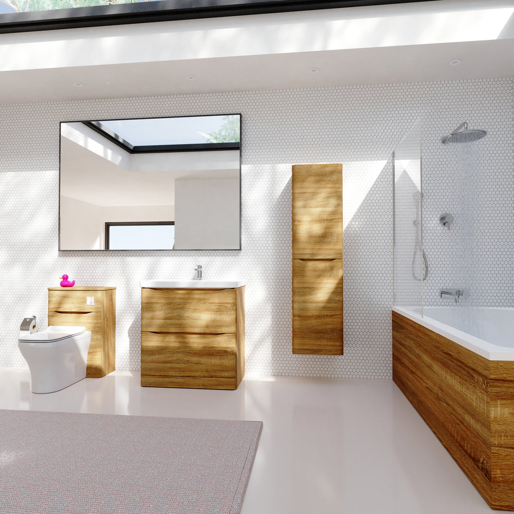 Aragon 15mm Bath MDF 2 Part Front Panel 1700mm - Driftwood Oak