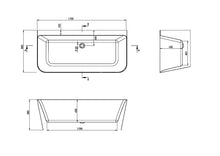 Load image into Gallery viewer, Nix Freestanding Back to Wall Bath 1700 x 800                                                            (Not Trojan)
