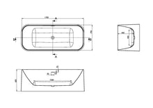 Load image into Gallery viewer, VaresA -   Choices Freestanding Acrylic Bath 1700 x 700   - Gloss White                    (Not Trojan)
