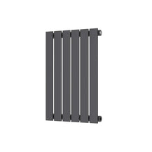 Load image into Gallery viewer, Applaud Low Carbon Steel Horizontal Designer Single Radiator including TRV – 600 X 410mm - Anthracite
