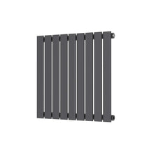 Load image into Gallery viewer, Applaud Low Carbon Steel Horizontal Designer Single Radiator including TRV – 600 X 614mm - Anthracite
