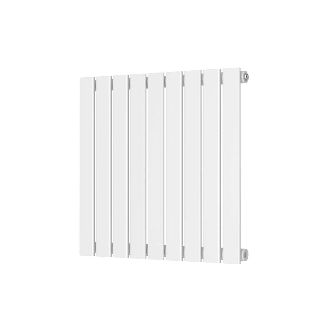 Applaud Low Carbon Steel Horizontal Designer Single Radiator including TRV – 600 X 614mm - White