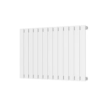 Load image into Gallery viewer, Applaud Low Carbon Steel Horizontal Designer Single Radiator including TRV – 600 X 886mm - White
