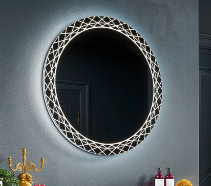 60cm Round LED Illuminated Bathroom Mirror
