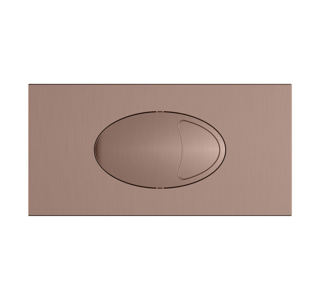 Vares-A Toilet Side/Bottom Feed Concealed Cistern Flush Button Only - 240 x 120mm - Brushed Bronze
