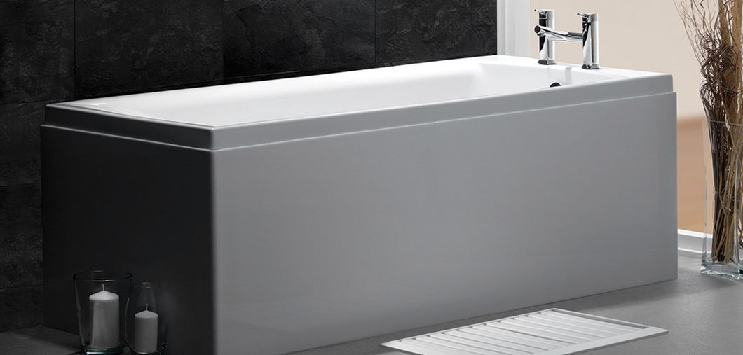Carron Quantum SE - Single End Baths 1600 x 800 White Acrylic - No Tap Holes       (Not Trojan)