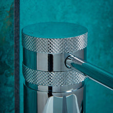 Load image into Gallery viewer, Desire Bathroom Knurled Mono Lever Basin Taps - Chrome
