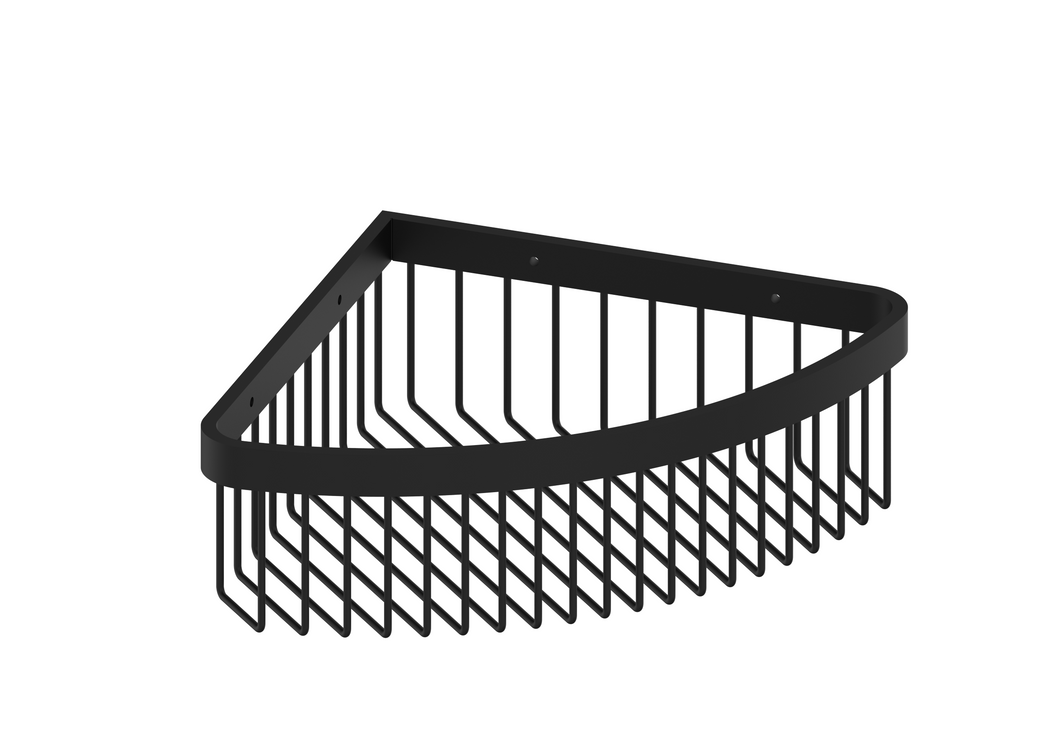 VaresA Corner Shower Basket  - Black
