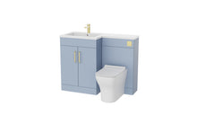 Load image into Gallery viewer, Corsica 1100mm L Shape Combination Furniture/Basin Complete Set Bathroom Unit &amp; Basin - Denim Blue  (Left Handed)
