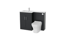 Load image into Gallery viewer, Corsica 1100mm L Shape Combination Furniture/Basin Complete Set Bathroom Unit &amp; Basin - Matt Grey  (Left or Right Handed)
