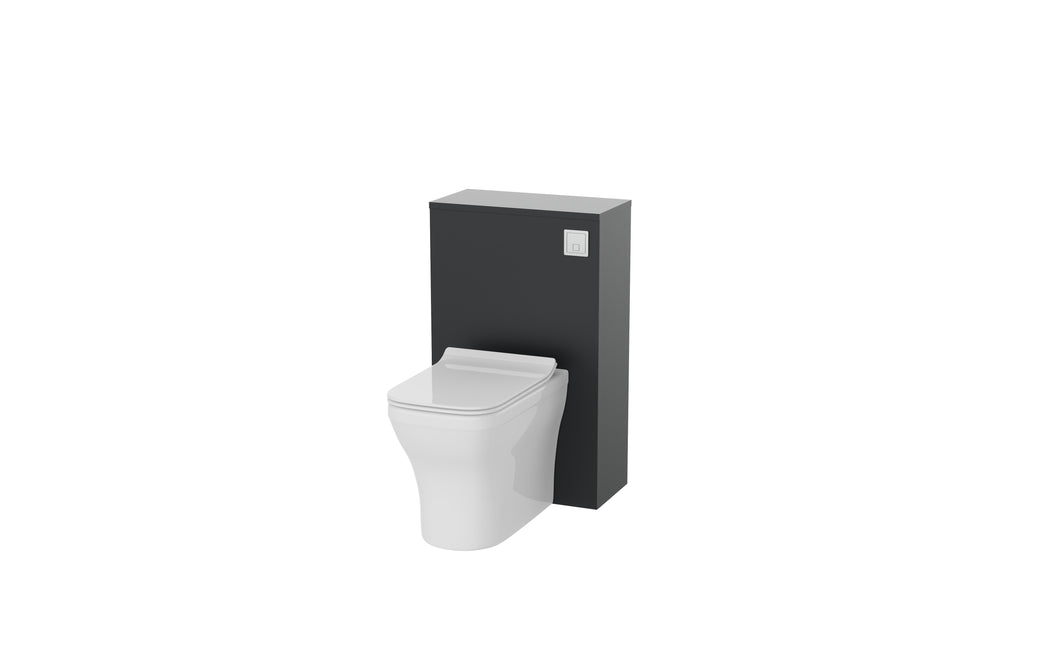 Corsica 500mm Bathroom Furniture WC Unit  - Graphite
