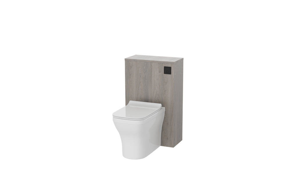 Corsica 500mm Bathroom Furniture WC Unit  - Silver Oak