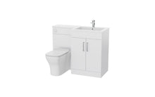 Load image into Gallery viewer, Corsica 1100mm L Shape Combination Furniture/Basin Complete Set Bathroom Unit &amp; Basin - Gloss White  (Left or Right Handed)
