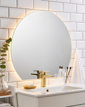 Load image into Gallery viewer, Half Moon LED Bathroom Semi-circular Mirror  800  x 700mm
