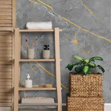 Load image into Gallery viewer, VaresA 10mm Gold Quartz Matt PVC Shower Wall Panels 2400 x 1000mm Tongue and Groove  1 Free Gripbond Adhesive
