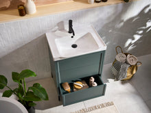 Load image into Gallery viewer, Bota 500mm 3 Drawer Bathroom Vanity Cabinet, Stone Basin - Green
