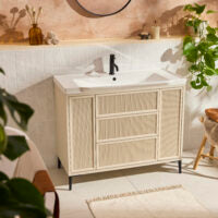 Load image into Gallery viewer, Bota 1000mm Fluted Bathroom Vanity Cabinet - Beige Stone
