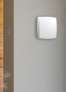 Wall Mounted Bathroom Extractor Fan, Timer & Humidity Sensor - White